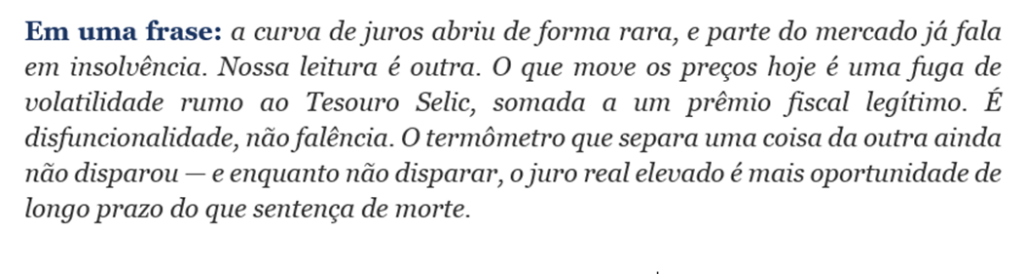 Como se posicionar nos juros?